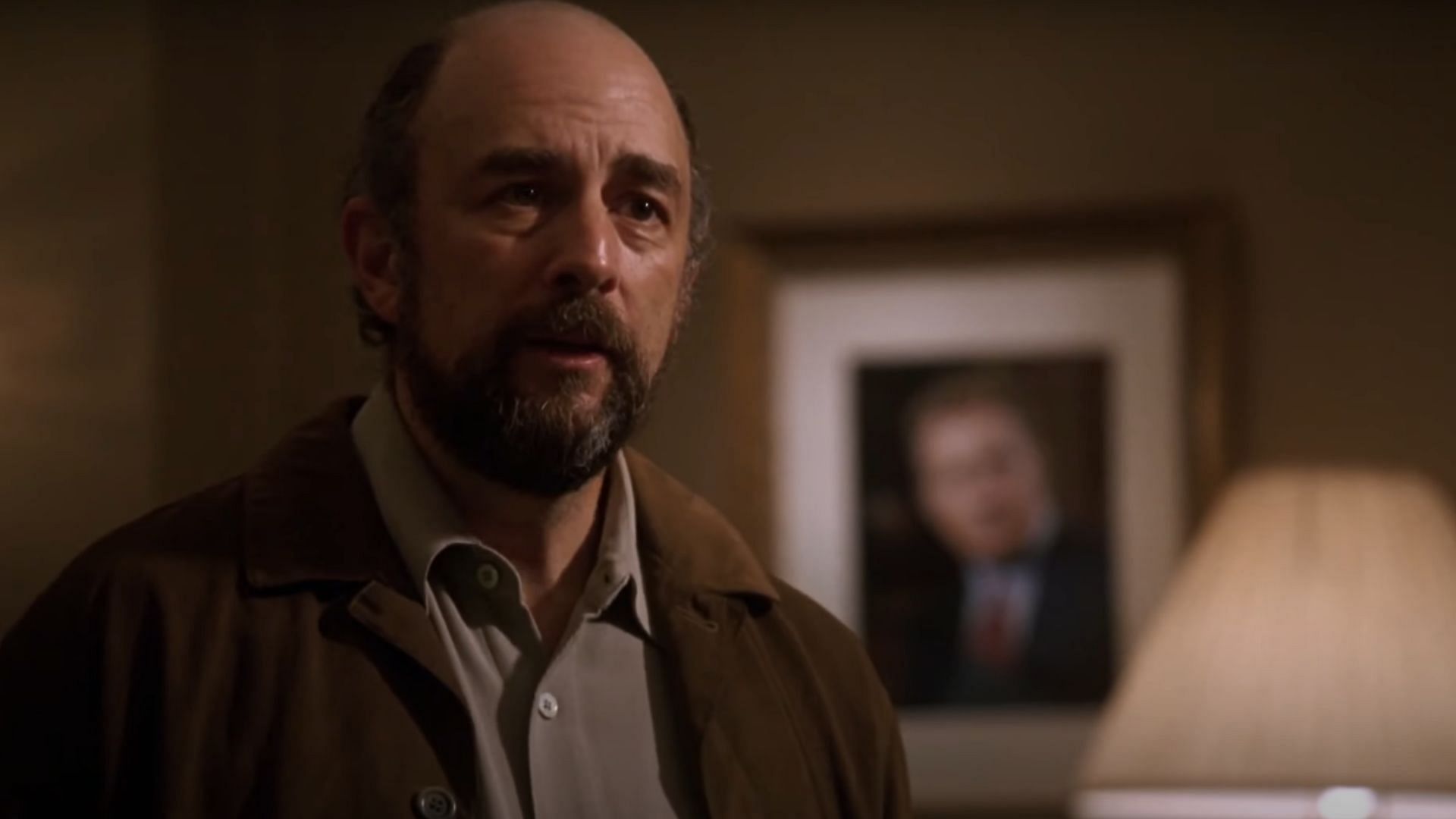 Toby is in hot water over the leak and tries to make his way out (Image via YouTube/The West Wing)